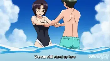 Hentai – Older Stepsister Goes Topless at the Beach! [Uncensored] [Subtitled]