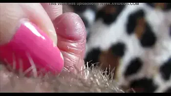 Big clit orgasm closeup hd