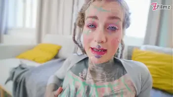 Double Anal Slut - Gangbang with Tattoo Girl Anuskatzz ends with big Facial - ATM, DAP, DP