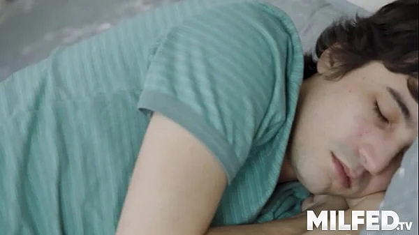 Hot Step Mom Wakes Her Young stepSon to Fuck