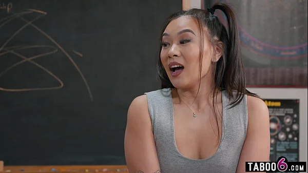 Korean student Kimmy Kimm detention teacher fuck after he caught her