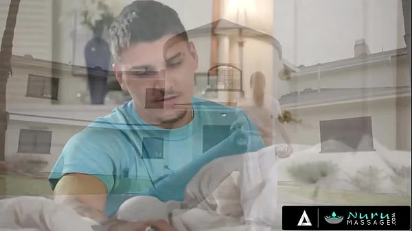 NURU MASSAGE - Sexy Masseuse Rubs Her Pussy On Her Client's Face Before Fucking Him