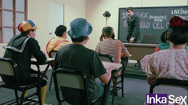 La vecindad morbosa del chibolo  18 termina en orgia durante la clase de Don Mamón - CAPÍTULO PERDIDO.