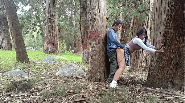 Old peasant fucks young college girl in the field