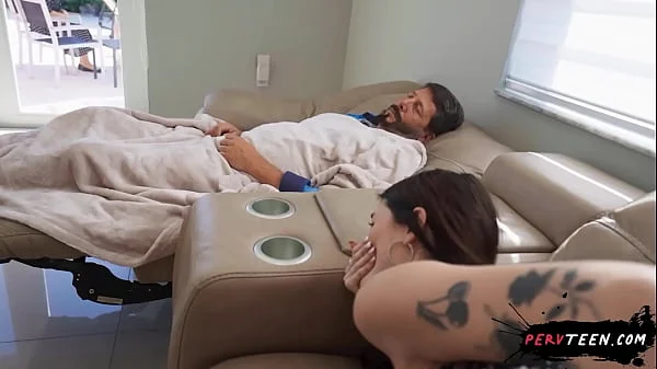 Sneaky Fucking My Girlfriend’sSister Right Beside Napping Father-in-Law! – PervTeen