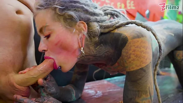 Pornstar Tattoo Artist gets Assfucked from Customer - hard Anal, ATM, facial cumshoot