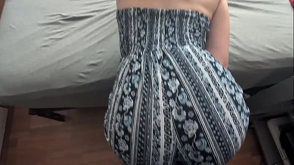 bouncing ass on his cock in clothes