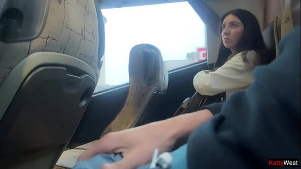 Public Dick Flashing - Girl saw my dick on the bus and helped me cum with her hand