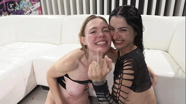 Rebel Rhyder & Kaitlyn Katsaros 6on2 100% Hell puk3 WARS with fisting and piss