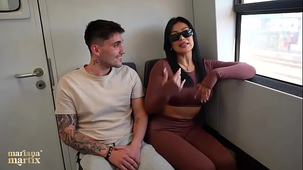 Big-ass Colombian fucks a stranger she meets on the train - Mariana Martix & Papi Rodriguez
