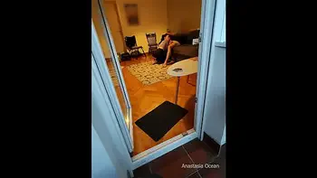 My step mom watches me suck my husband's dick.