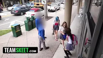 Selina's Graduation Day Turns into a Naughty Strip Search and Blowjob for the Guard