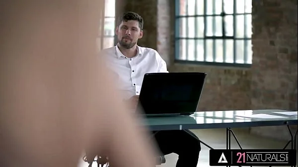 21 NATURALS - Gorgeous Blonde Angelika Grays Offers Her Cute Little Ass To Get Fucked At Work PART 1