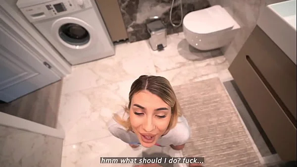 Step sister teaches step bro how to last longer in sex until cum inside!