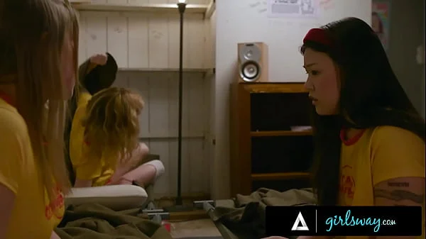 GIRLSWAY - Busty MILF Therapist Lexi Luna Gives 18 yo Asian Lulu Chu MULTIPLE INTENSE ORGASMS!