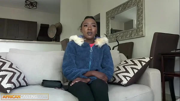 Tiny Ebony Teen Cutie Pussy Stretched By Big Cock American In Casting Call