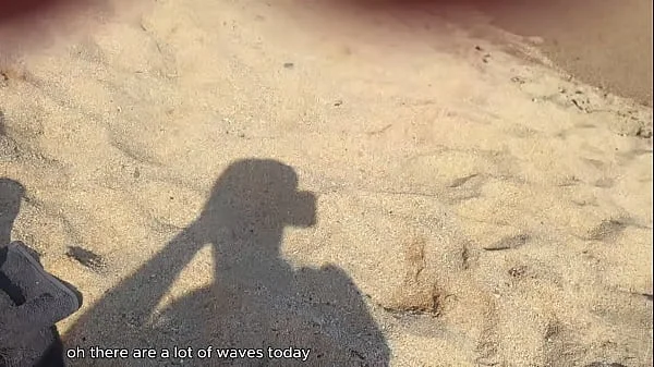 Petite blonde with big tits gets fucked after a massage at the beach