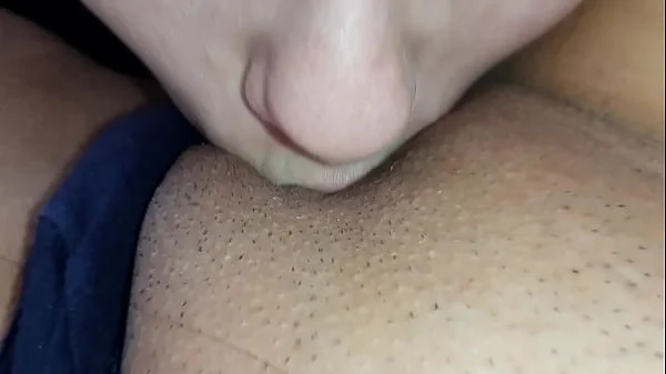 My girlfriend after a long separation kisses, licks, sucks, plays with my pussy