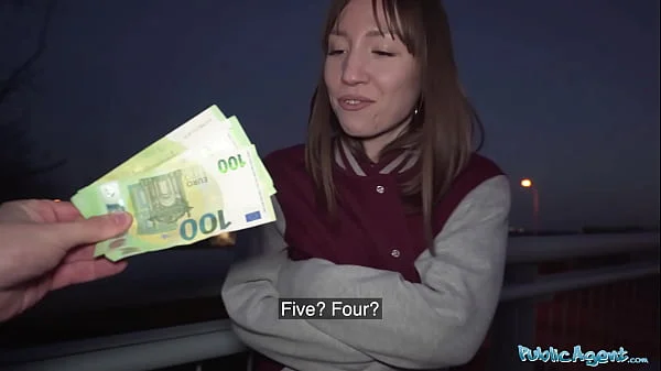 Public Agent - Hot brunette dances for me in PUBLIC before I fuck her hard