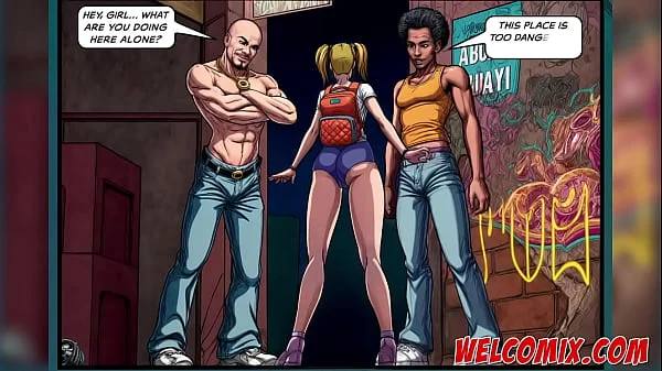 Midnight at red light district! Anacondas porn comics!