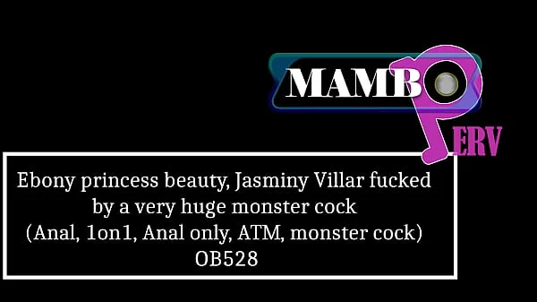 Ebony princess beauty, Jasminy Villar fucked by a very huge white monster cock (Anal, 1on1, Anal only, ATM, monster cock, IR) OB528