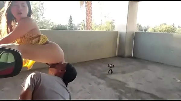 asian slut met walking fucked in car garage