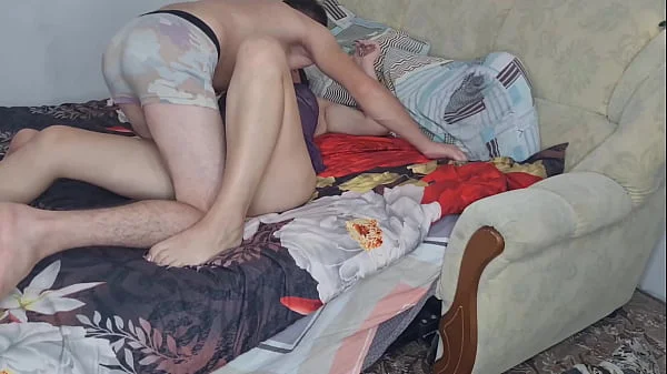 passionate threesome sex. wife husband and lover