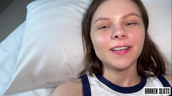 My Sexy Neighbor is Going Crazy. Her Tiny Pussy Can Barely Fit That Cock