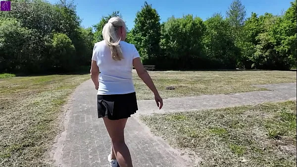Public bareback sex with a stranger, creampie, and mouth piss at a rest stop! Part 1