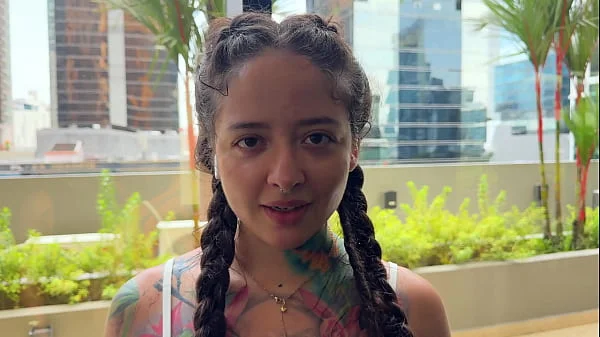 A sweaty, strong guy at the gym asks a neighbor in the building to smell his cock so he can fuck her later.