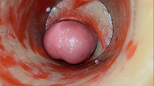 Camera Inside Deep Pussy Captures Dose Ejaculation of Sperm ASMR