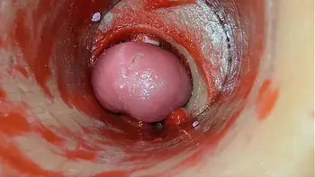Camera Inside Deep Pussy Captures Dose Ejaculation of Sperm ASMR