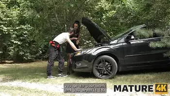 MATURE4K. Texas Patti is having wild kinky sex in the Czech woods