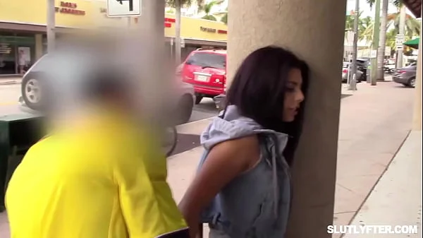 Fae Love on her knees sucking officer Rusty Nails and her stepbrother Elias Cash cocks