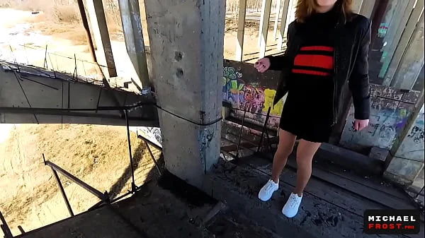 Risky Amateur Public Blowjob and Cum Walk on Natural Tits - POV