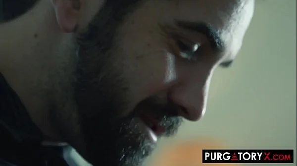 PURGATORYX Petite Lilly Hall deepthroats her priest