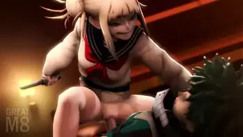 Boku no Hero hentai Big cock fucks in her pussy