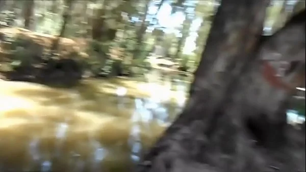 My cute asian girlfriend sucking me off in a public park and swallowing