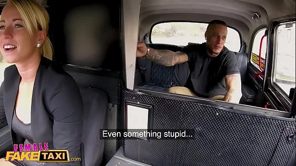 Female Fake Taxi Tattooed guy makes sexy blonde horny