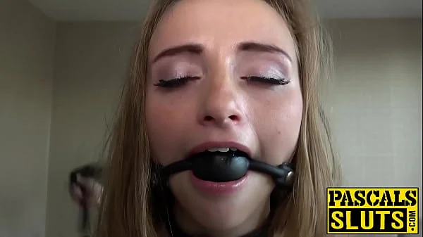 Petite Lady Bug fucked in the face before anal penetration