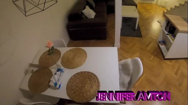 horny babe fuck plumber and he cum inside pussy