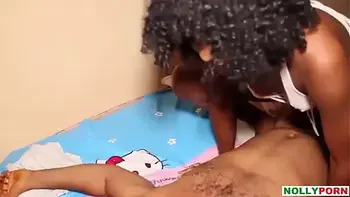 She Sneaked And Fucked Him When He Was s. He Woke Up And Caught Her - NOLLYPORN