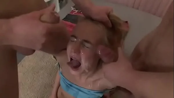 blond got cum and piss