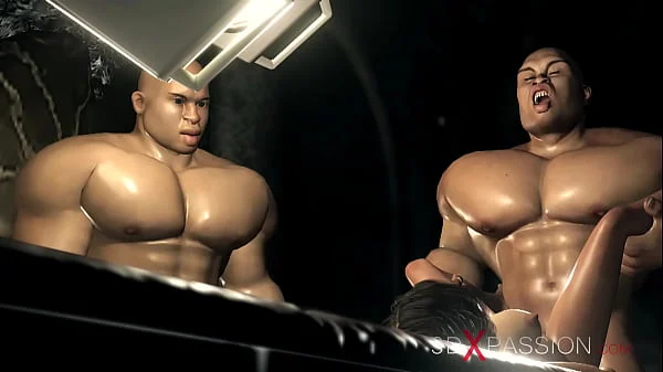 Big monsters fuck girl in the dark dungeon