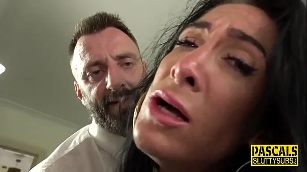 Spidergagged milf sub