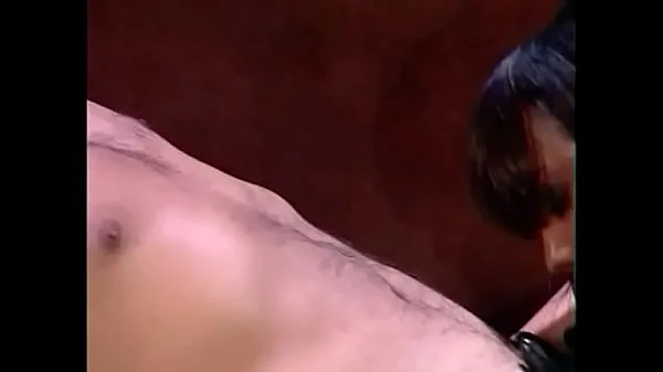 Busty ebony Menage A Trois in fetish latex gear rides a white hard cock