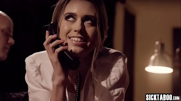 Perverted secretary fucked by a bad boss with his cock