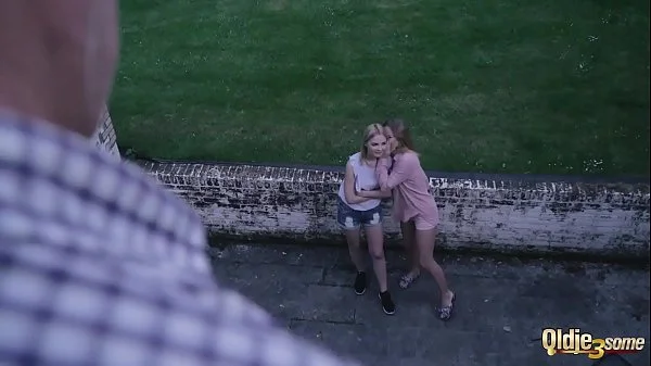 Girls fight over old man cock they want hardcore pussy fuck and to take facial cumshot