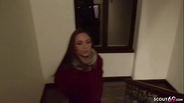 GERMAN SCOUT - Harter Anal Sex für schlankes Teen bei Casting