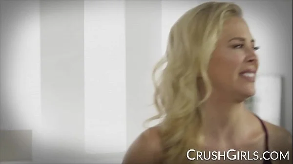 Stepmom teaching her stepdaughter about eating pussy